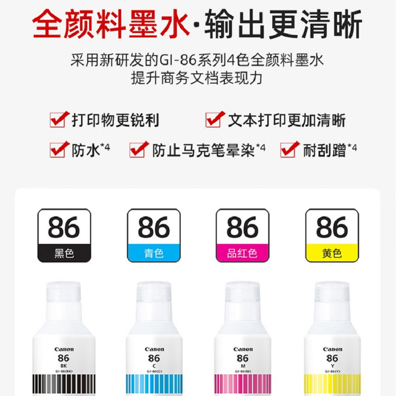 佳能（Canon）加墨式高容量商用 单功能打印机(自动双面/大印量） GX5080