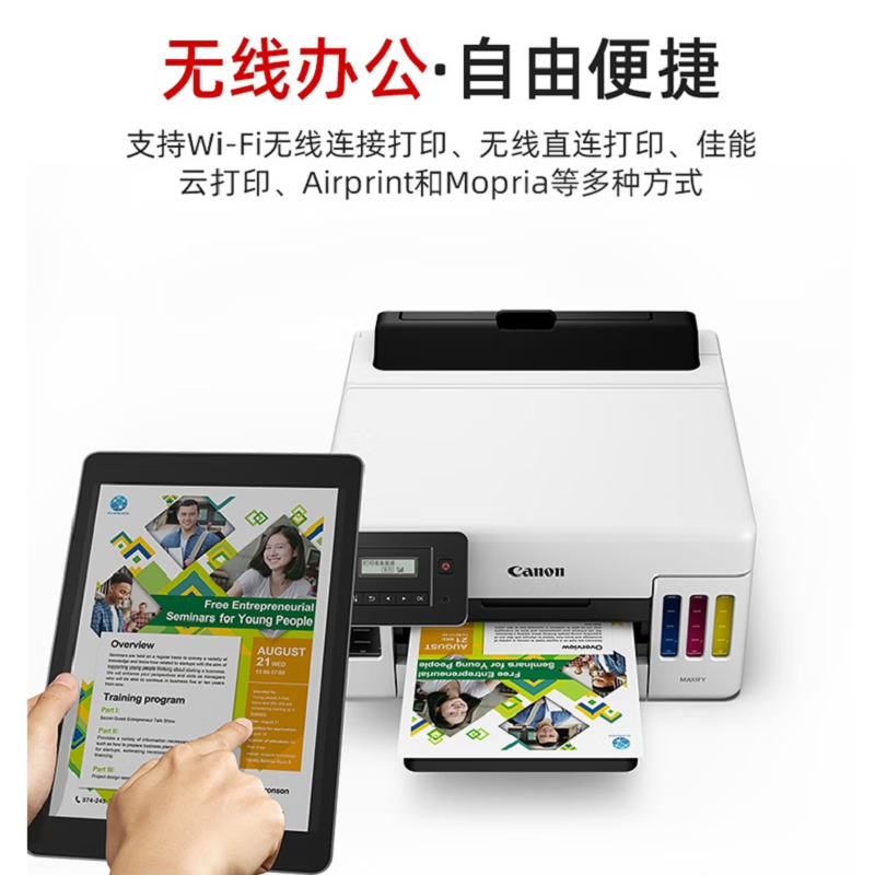 佳能（Canon）加墨式高容量商用 单功能打印机(自动双面/大印量） GX5080