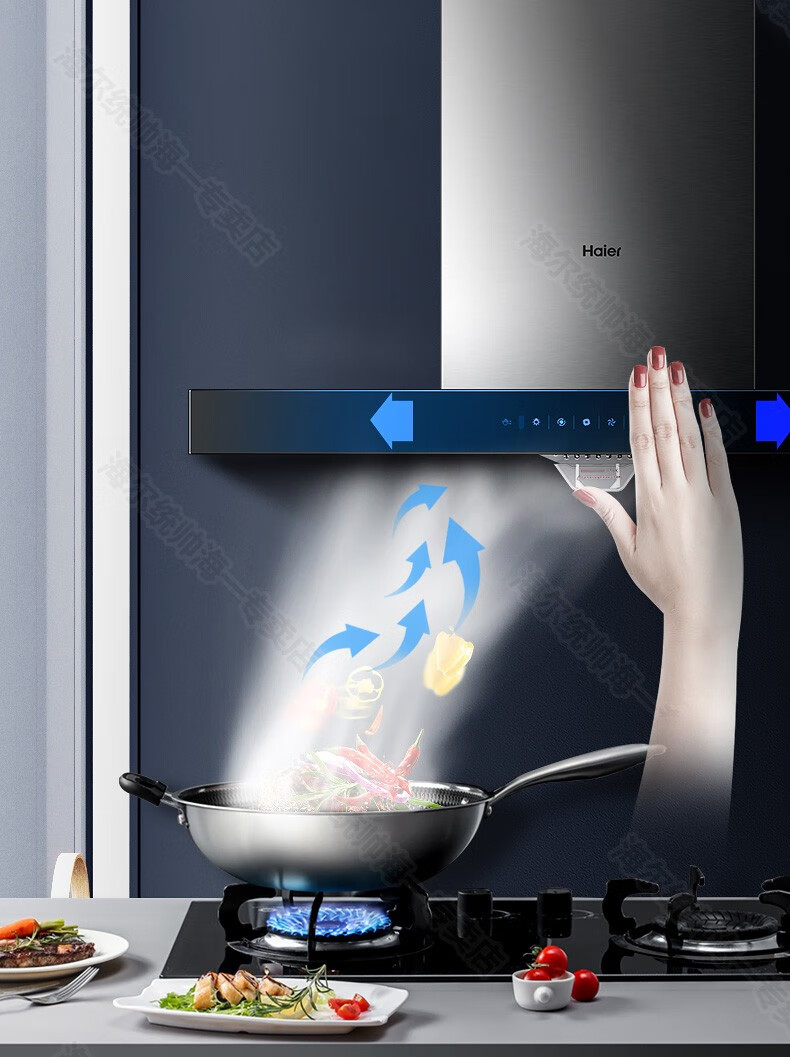 海尔（Haier）家用油烟机欧式顶吸烟灶大吸力自清洗抽油烟机 CXW-219-ET920
