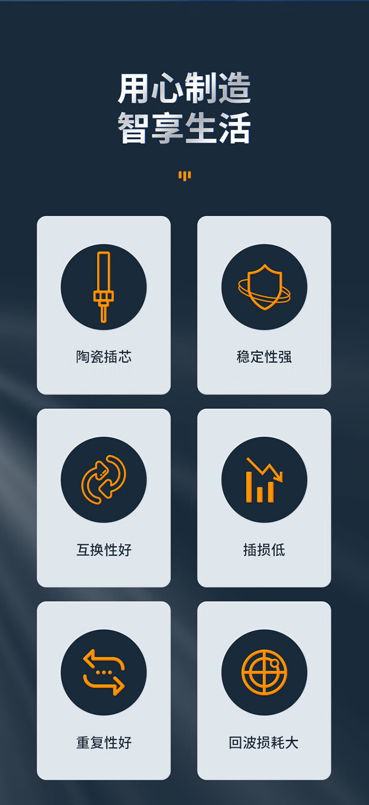 胜为（shengwei）光纤适配器 工程电信级SC-SC单工光纤跳线延长对接头耦合器法兰盘 OCS-101 5个装
