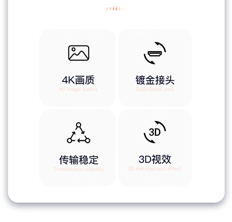 悟印像 WH-8816? 经典版 HDMI数字高清线? 1.5米 4K 2.0版 3D 投影仪 电脑显示器 电视机顶盒连接线