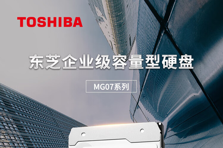 东芝（TOSHIBA）12TB 7200转 256M SATA 企业级硬盘(MG07ACA12TE)