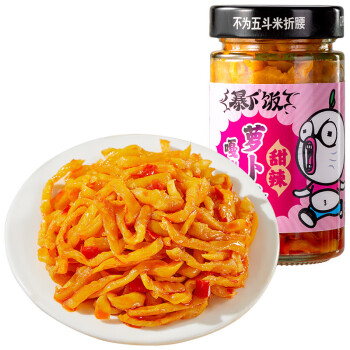 吉香居 开味下饭菜 暴下饭嘎嘣脆萝卜条200g/瓶