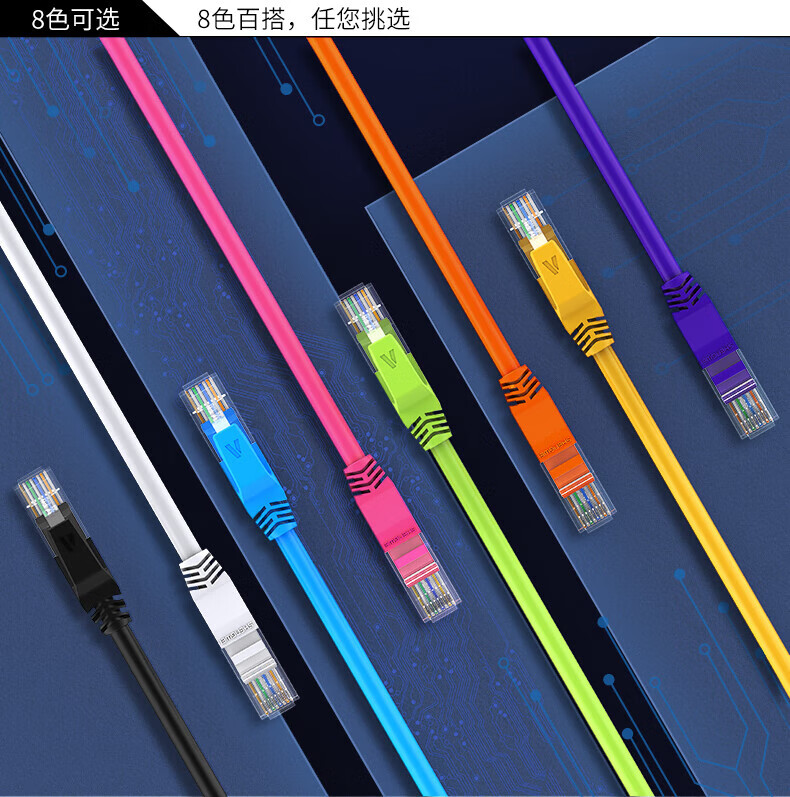 胜为（shengwei）超五类网线CAT5e类百兆双绞线工程笔记本宽带路由器监控网络跳线 2米(ALC2020C) 3个装