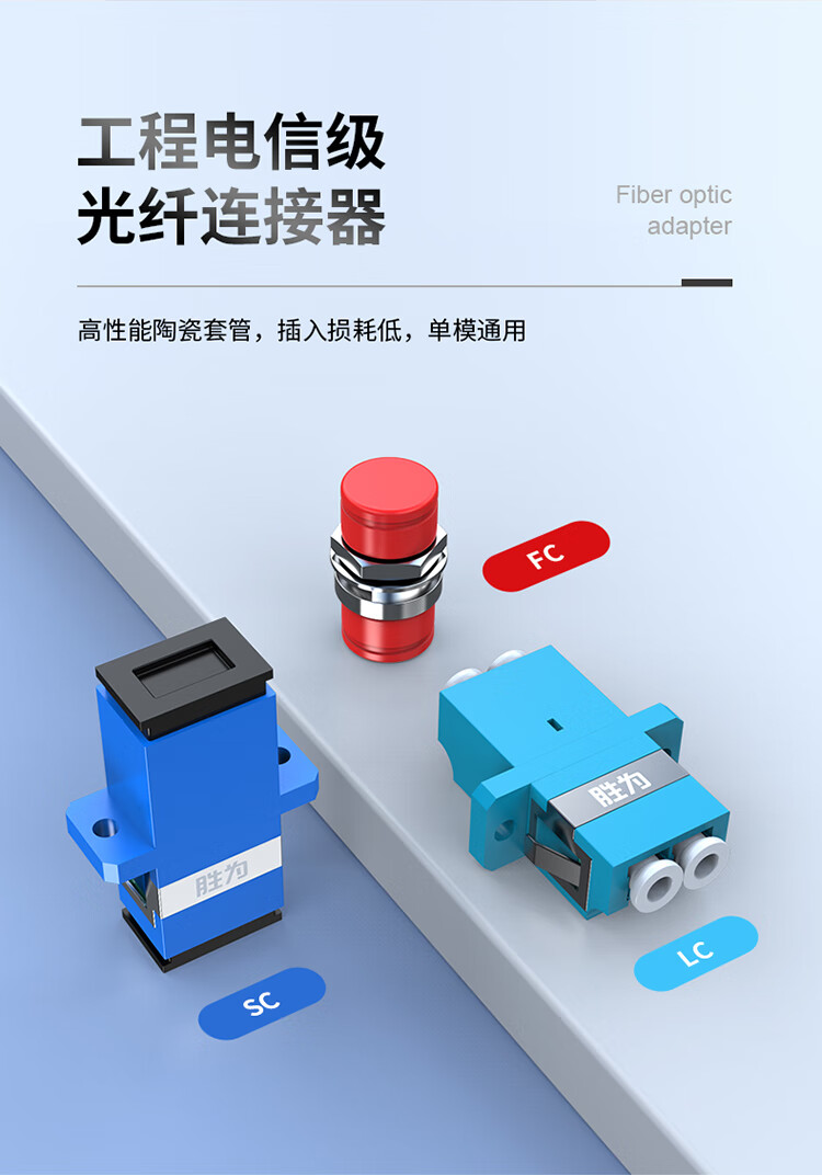 胜为（shengwei）光纤终端盒 FC8口单模9/125满配尾纤光缆熔接盒SC/FC/LC光纤续接盘配线架FBO-108F-S