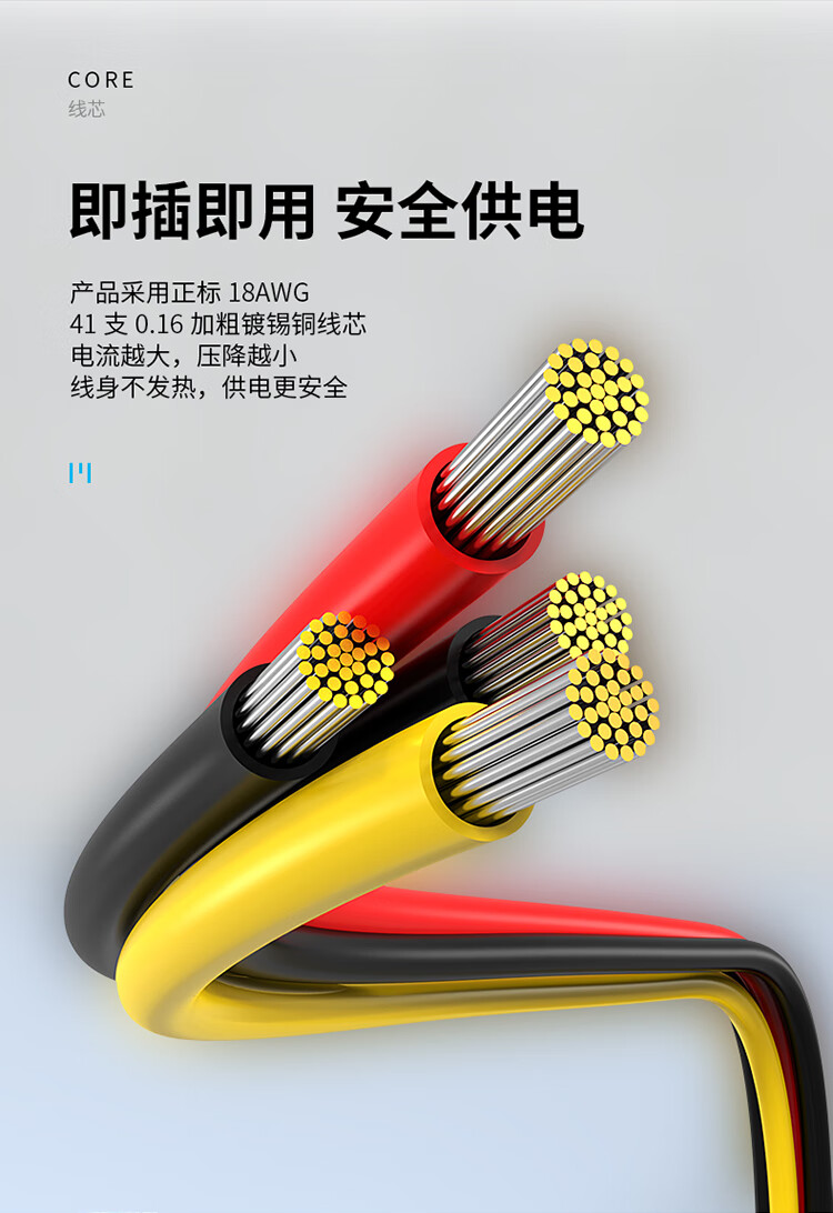 胜为（shengwei）SATA 15pin公对母延长线 硬盘光驱电源线串口数据线 0.2米WSPC302G 3个装
