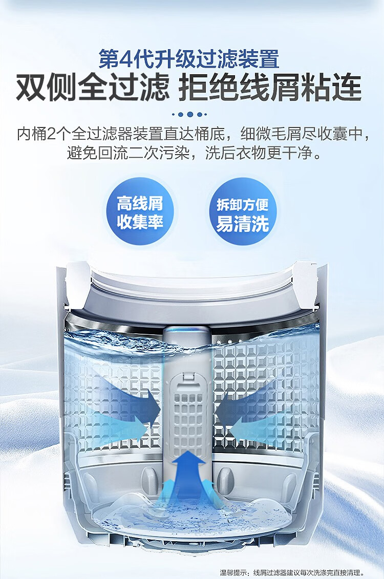 海尔（Haier）8KG公斤波轮全自动节能桶自洁洗脱一体 中途添衣自编程家用租房宿舍洗衣机 水电分离XQB80-M208