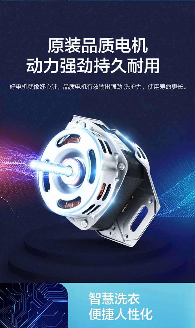 海尔（Haier）8KG公斤波轮全自动节能桶自洁洗脱一体 中途添衣自编程家用租房宿舍洗衣机 水电分离XQB80-M208