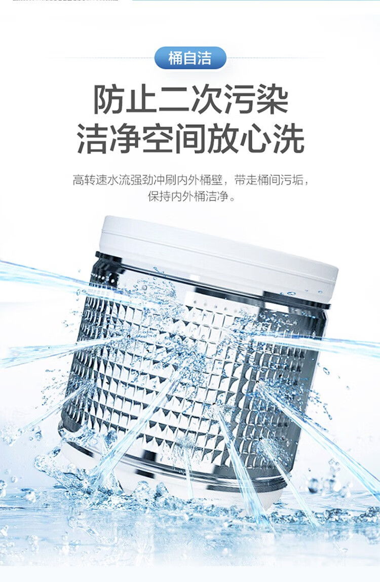 海尔（Haier）8KG公斤波轮全自动节能桶自洁洗脱一体 中途添衣自编程家用租房宿舍洗衣机 水电分离XQB80-M208