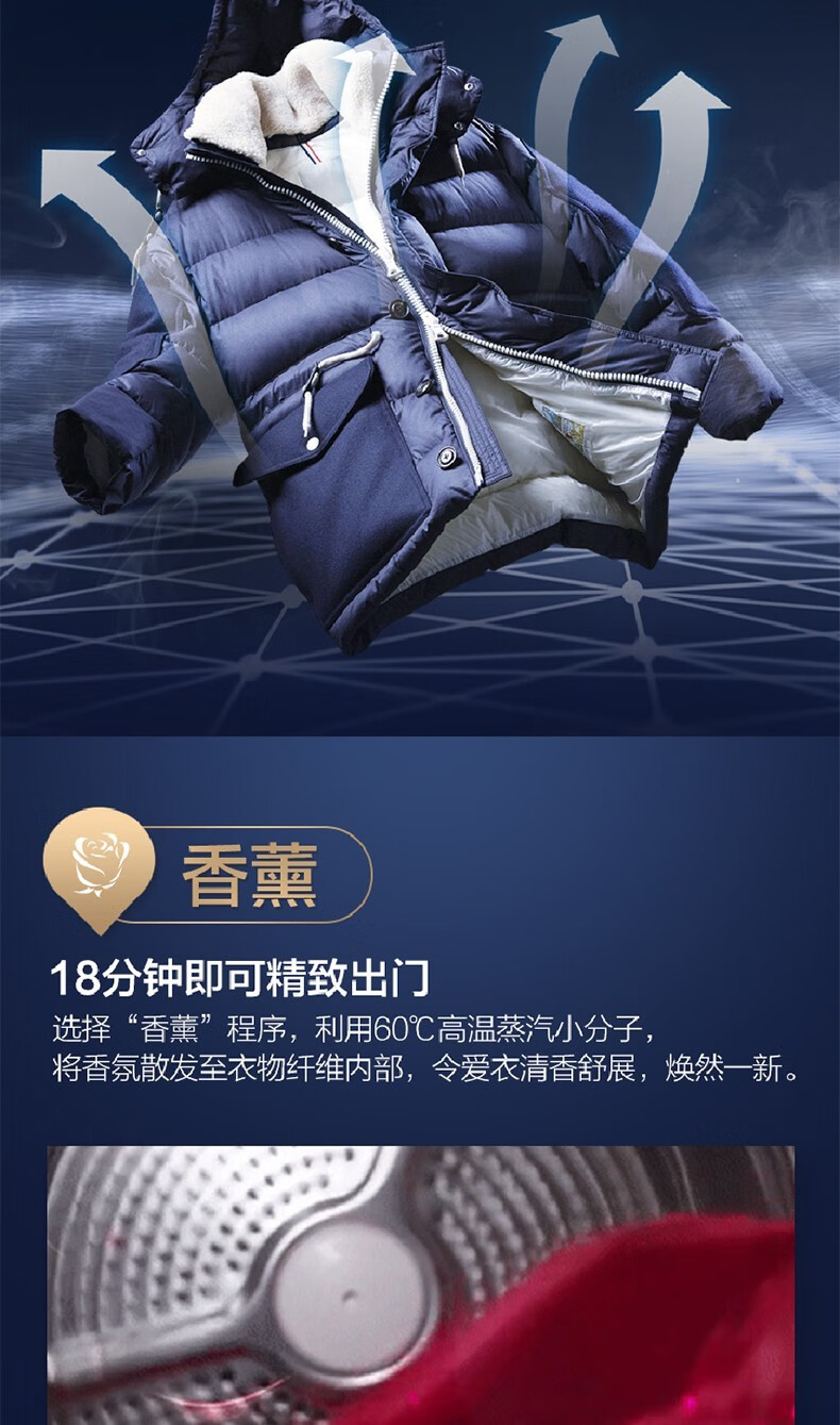 海尔（Haier）洗衣机滚筒洗烘一体直驱变频智能投放10公斤大容量家用超薄手机WIFI操控 G100168HBD14LSU1