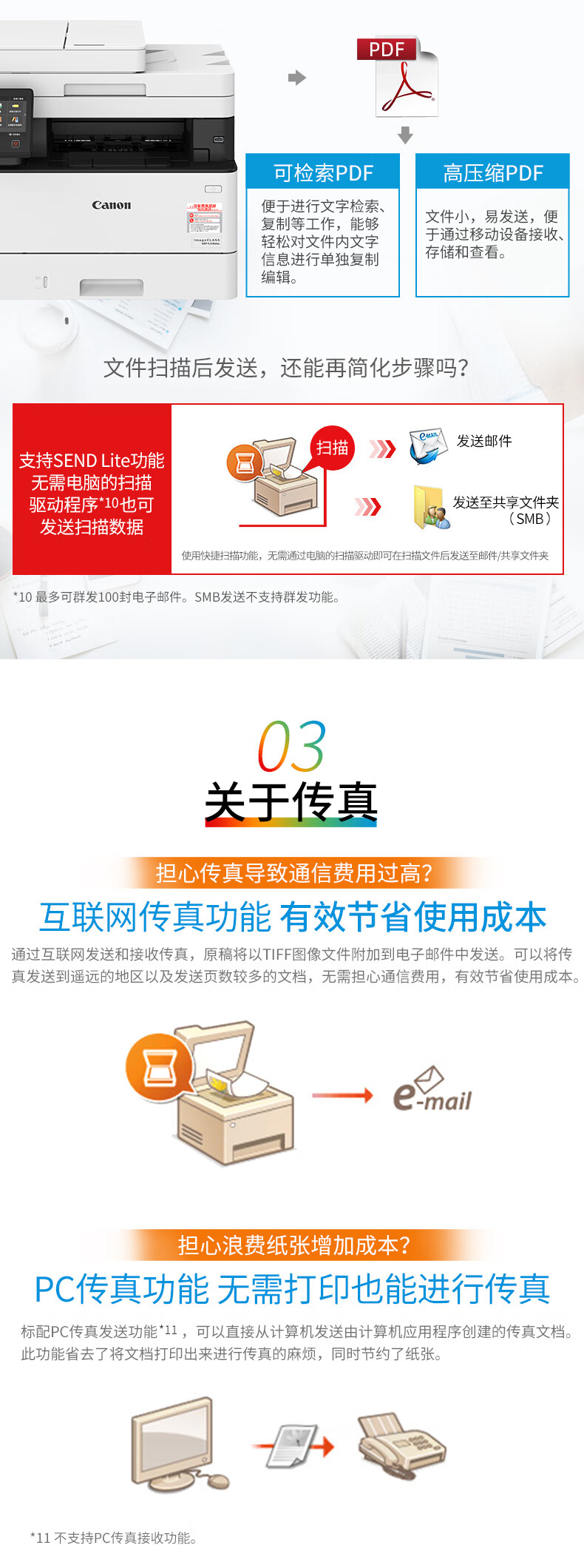 佳能（Canon）A4幅面无线黑白激光多功能传真一体机（打印/复印/扫描/传真/自动输稿器 商用） MF449dw