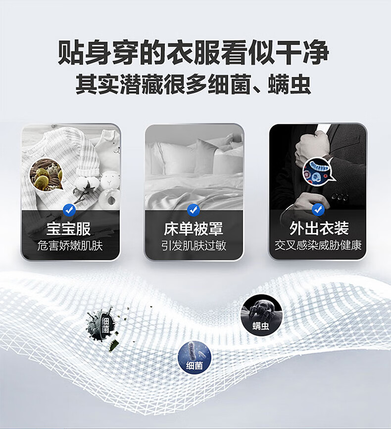 海尔（Haier）洗衣机全自动滚筒10公斤变频洗脱一体晶彩屏智能投放除菌螨超薄洗衣机 10KG单洗滚筒G100318B14LS