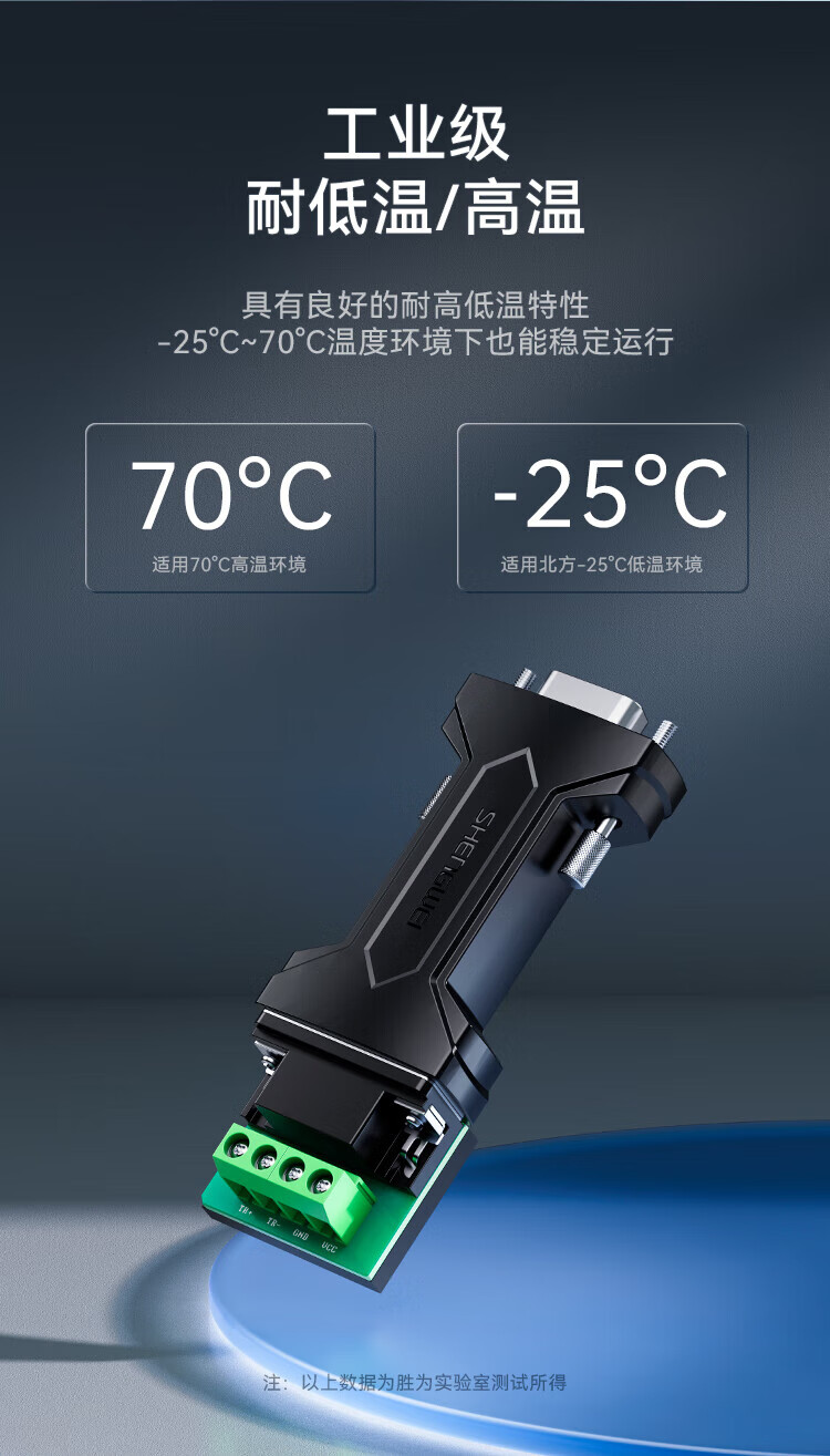 胜为（shengwei）RS232转RS485转换器 工程级串口通信协议转换器工业级无源转换器 DRS1105G