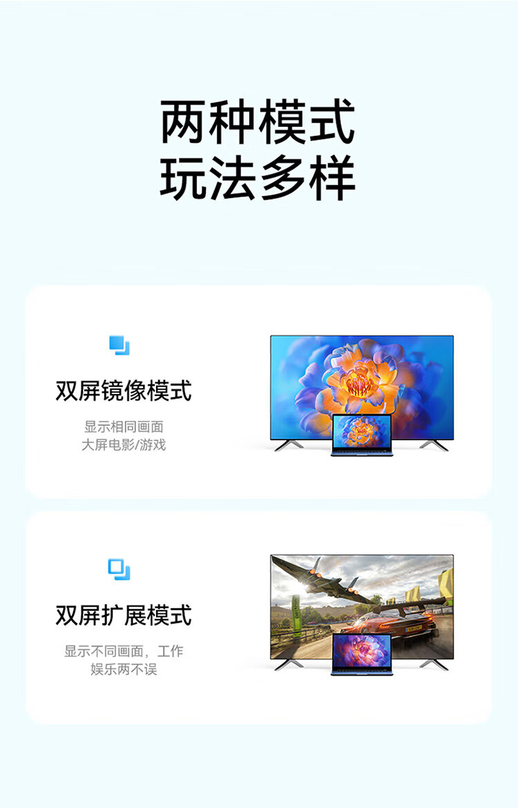 胜为（shengwei）Type-C转DP转接线1.4版8K 4K144Hz 2K165Hz高清转换线 雷电3转DP转换线1.8米 ACD0018J