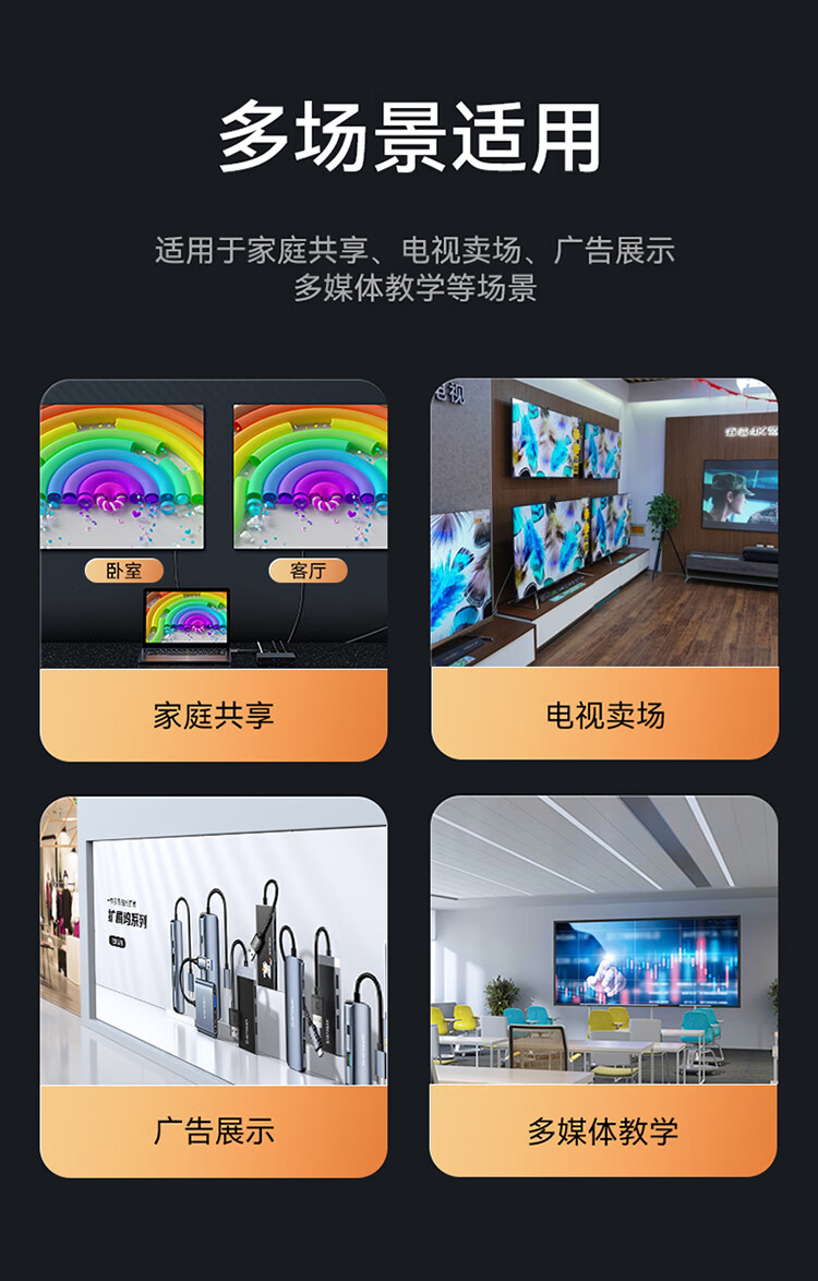 胜为（shengwei）HDMI2.0分配器一进四出 4K/60Hz高清视频分屏器 笔记本电脑显示器投影仪一分四DHD2104G