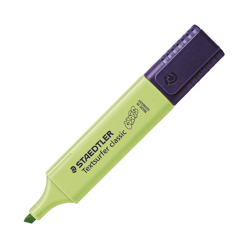 施德楼（STAEDTLER） 喷墨隐形荧光笔 彩色重点标记笔 石灰绿 10支装 364 C-530