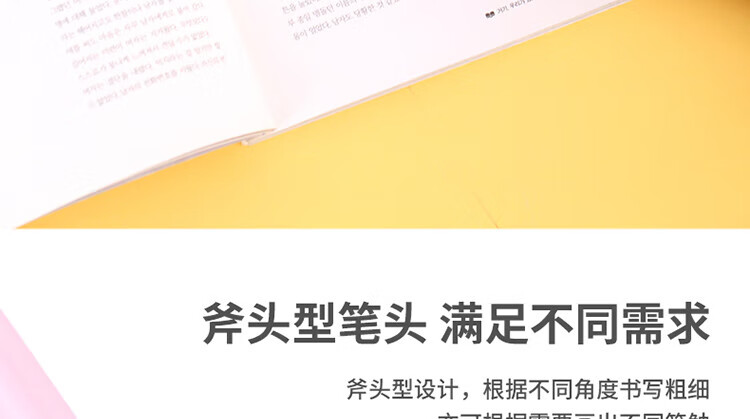 得力 (deli)彩色双头荧光笔 水性记号笔手账涂鸦笔 重点标记笔 6支/袋 S628