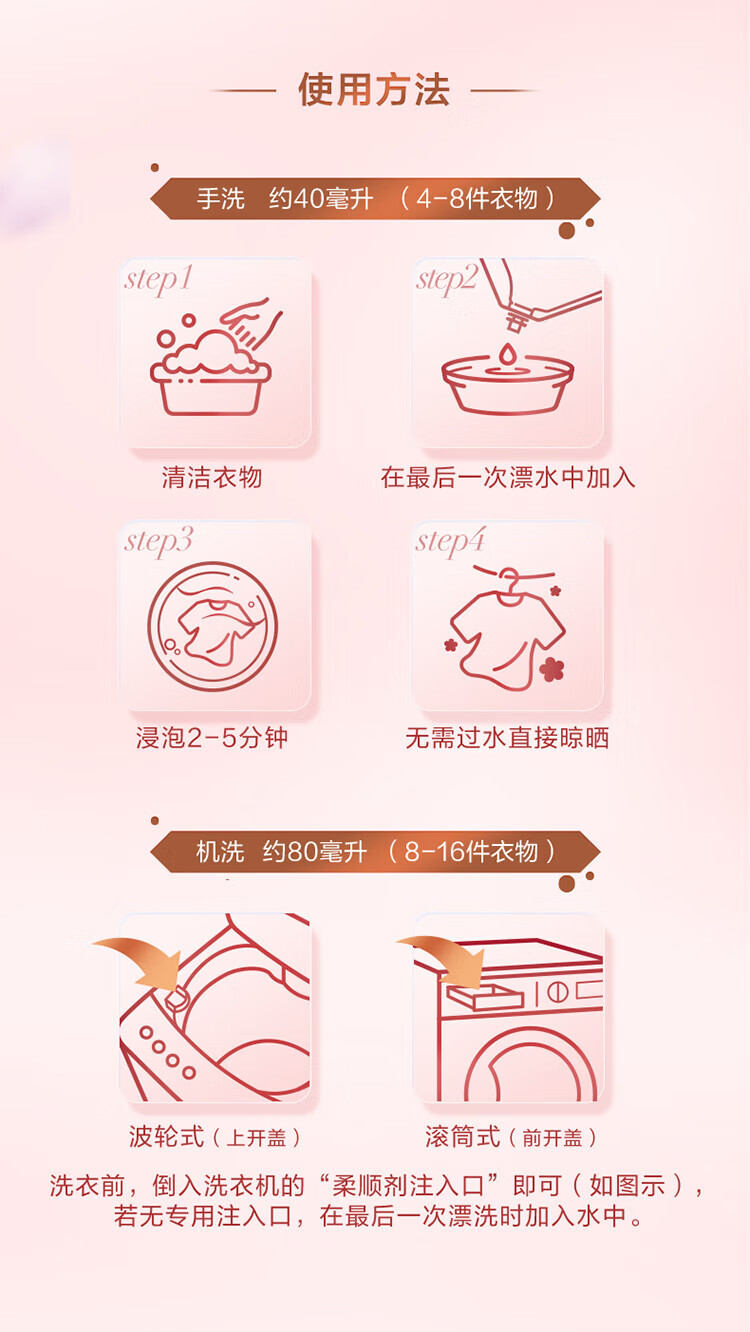 立白 护衣防静电去毛球 30天持久留香 大师香氛柔顺剂2kg/瓶