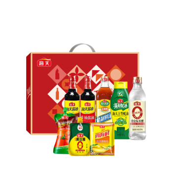 海天 T优生活系列 厨房调味品组合大礼包 超值装礼盒2800ml+1295g