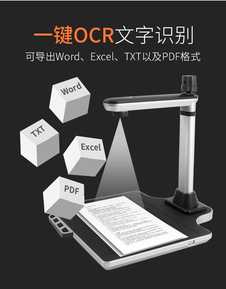 良田（eloam）高拍仪S1020C 1000万像素双摄像头 A4幅面高速定焦 多功能集成文件扫描仪 1000万像素 标配