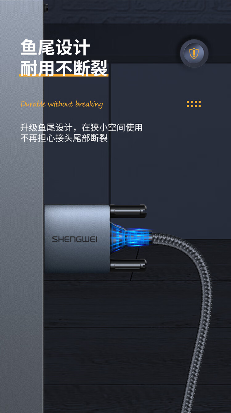胜为（shengwei）HDMI转VGA线转换器 高清视频转接线 电脑电视盒子连接显示器投影仪转接头1.8米 AHV0018J