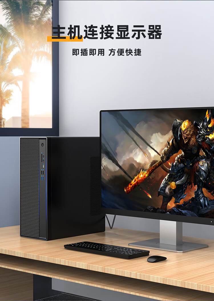 胜为（shengwei）HDMI转DVI转换线DVI转HDMI双向互转接头笔记本外接显示器屏投影仪4K高清线1米AHD0010G