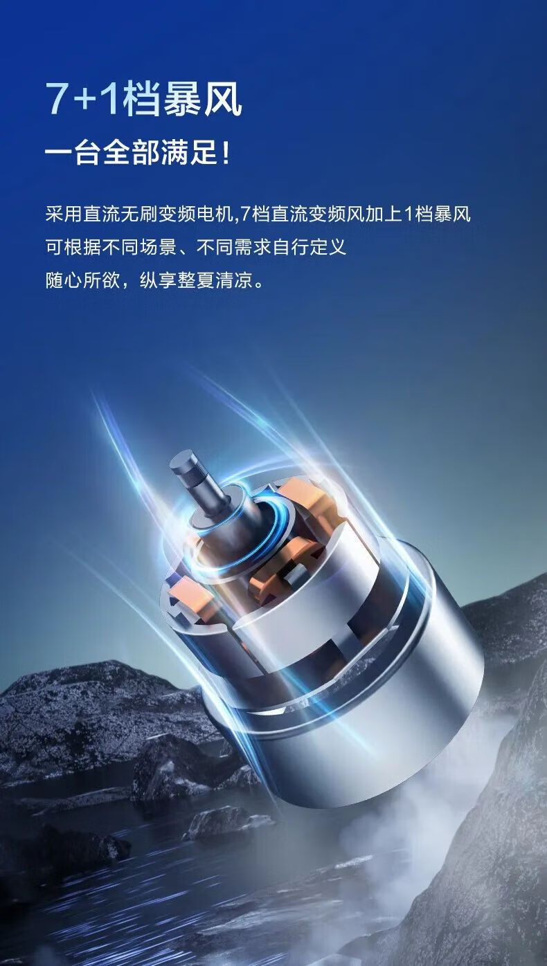 艾美特空气循环扇落地扇 家用卧室宿舍电风扇 CM-RD29