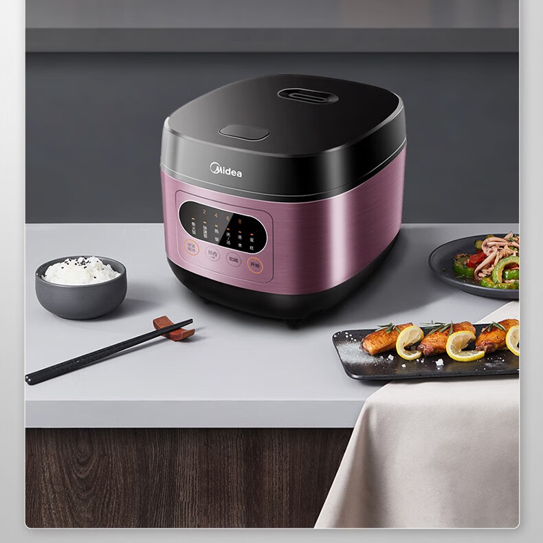 美的（Midea）电饭煲 5L一键柴米饭 智能预约金属机身圆灶釜内胆可电饭锅 FB50M171