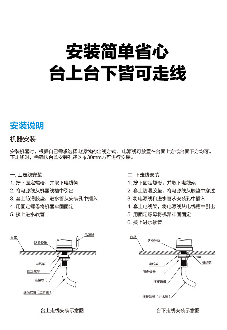 Midea电热水龙头3000W速热快热即热式加热厨房宝电热水器安全DSK30MT1-X系列 淡雅绿-3秒速热