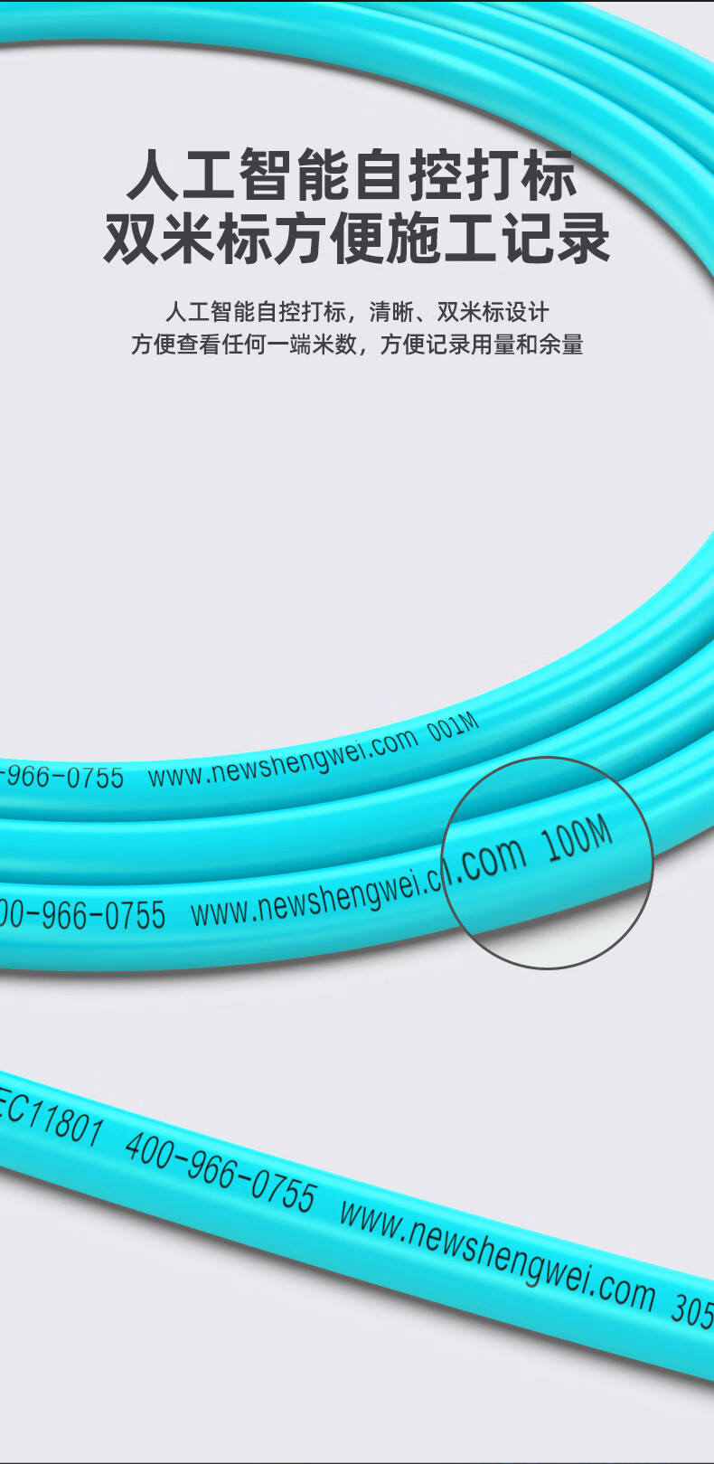 胜为（shengwei）超六类万兆网线 双层屏蔽 0.58mm纯铜 CAT6A无氧铜网络箱线低烟无卤阻燃网线100米CL6A571C