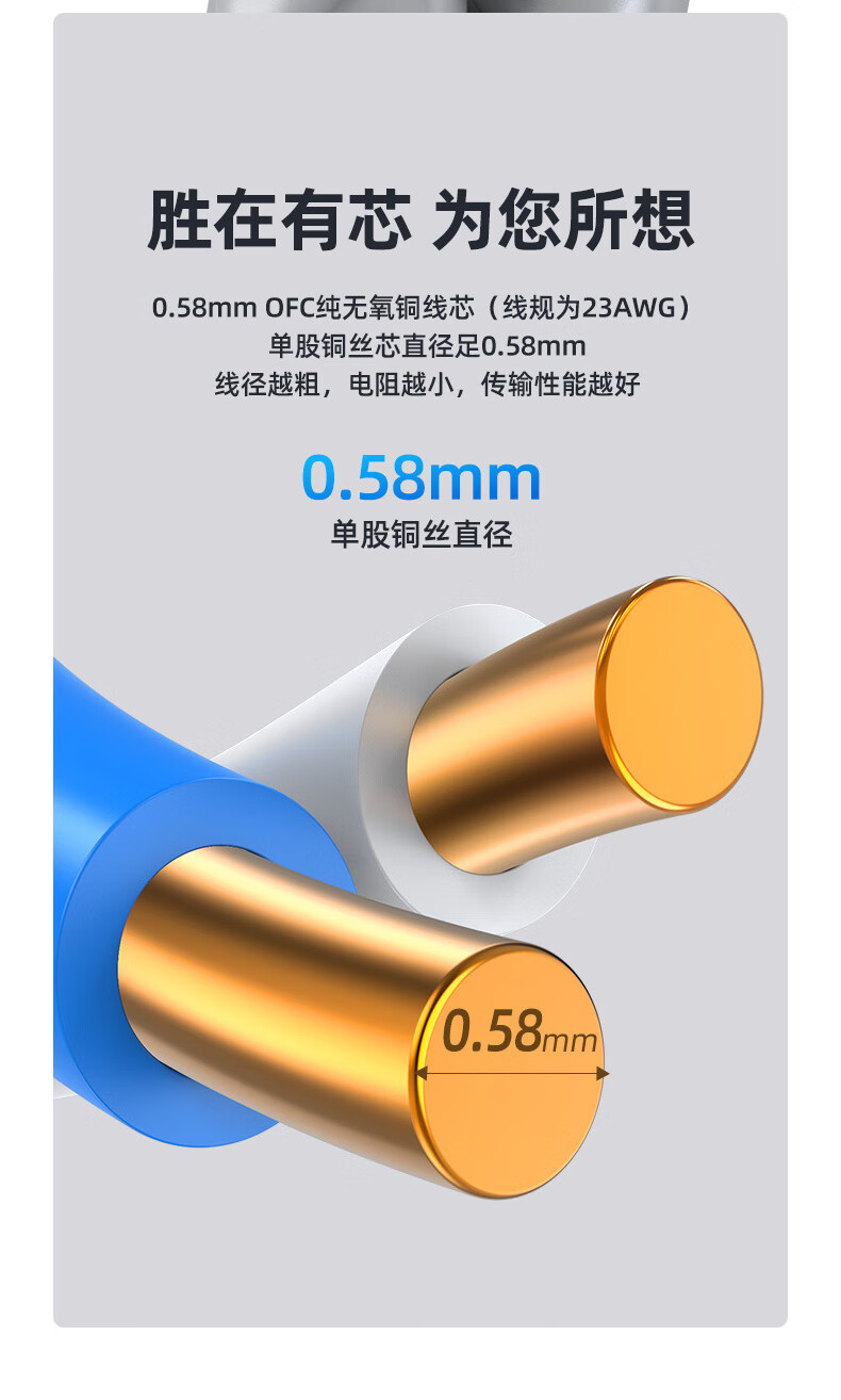 胜为（shengwei）超六类万兆网线 双层屏蔽 0.58mm纯铜 CAT6A无氧铜网络箱线低烟无卤阻燃网线100米CL6A571C