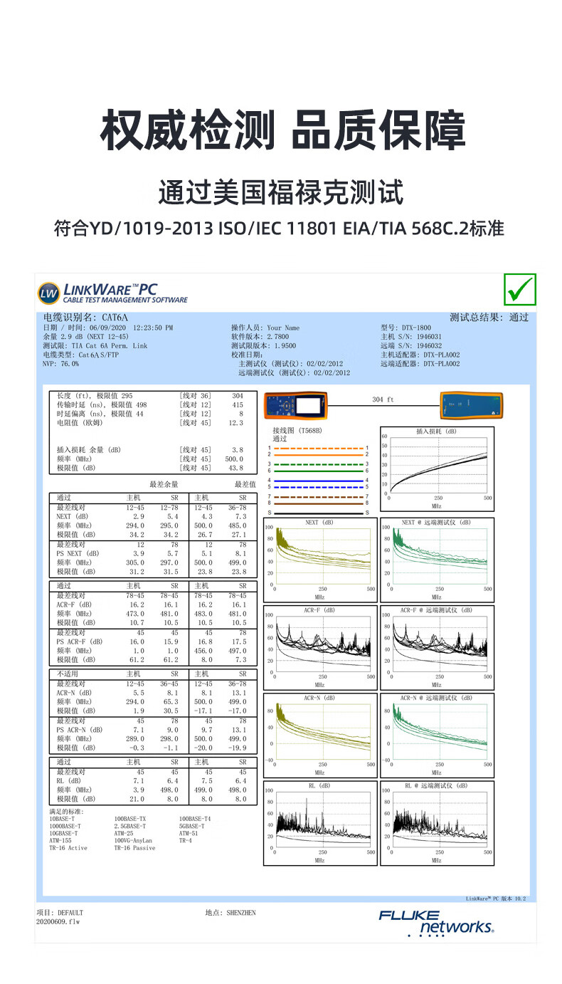 胜为（shengwei）超六类万兆网线 双层屏蔽 0.58mm纯铜 CAT6A无氧铜网络箱线低烟无卤阻燃网线100米CL6A571C