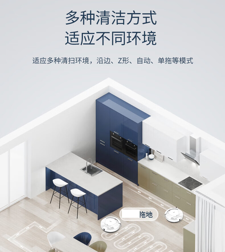 海尔（Haier）扫地机器人湿扫拖一体机 全自动规划路线吸尘器低音扫地机 TA31