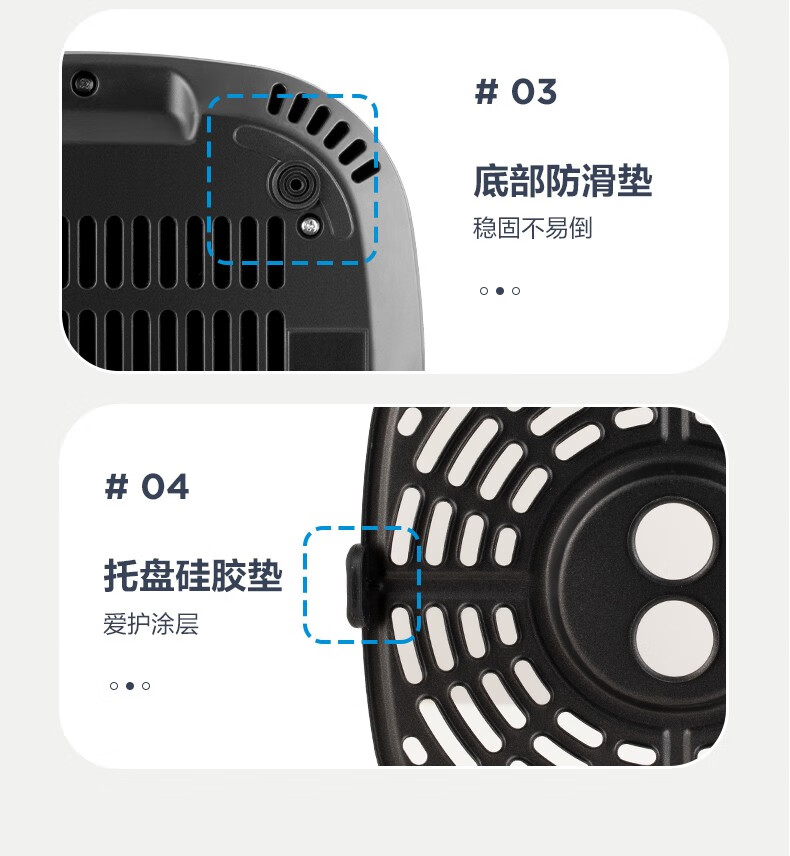 美的（Midea）空气炸锅 家用智能无油煎炸锅多功能全息触屏4L容量不粘锅电炸锅KZC4001