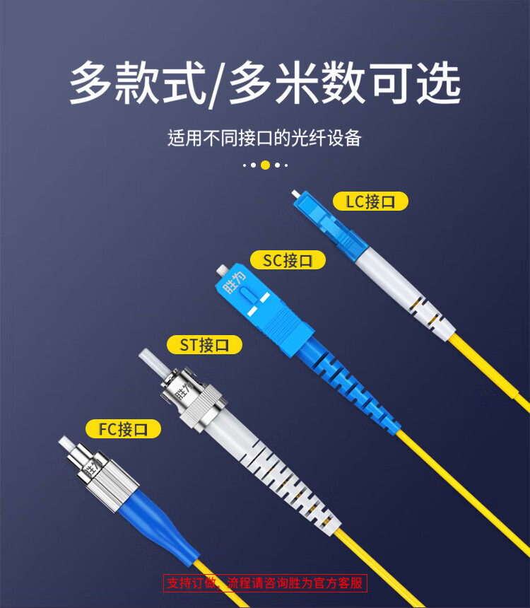 胜为（shengwei）电信级光纤跳线 LC-SC单模双芯35米 9/125低烟无卤环保外被 收发器尾纤 FSC-1508