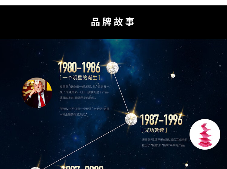 3M 便利贴 报事贴/便条纸/便签纸/指示标签 办公用品 5色/包 6包装 683-5CF