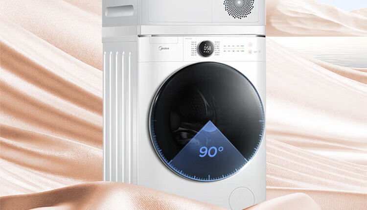 美的（Midea）洗烘套装 10kg滚筒洗衣机全自动+热泵烘干机 智能 初见系列MG100V70WD5+MH100VTH707WY-T05S