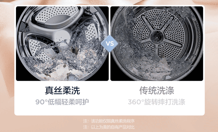 美的（Midea）洗烘套装 10kg滚筒洗衣机全自动+热泵烘干机 智能 初见系列MG100V70WD5+MH100VTH707WY-T05S