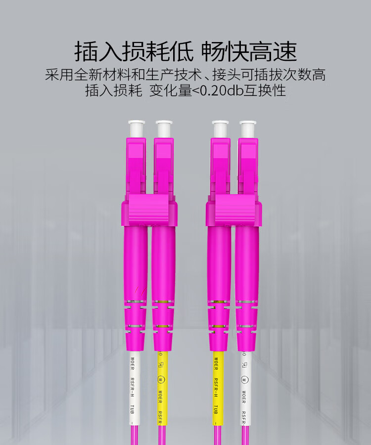 胜为（shengwei）工程电信级万兆光纤跳线 LC-LC网线多模双芯OM4 网络收发器尾纤光纤连接线 40米 FLLO-2400