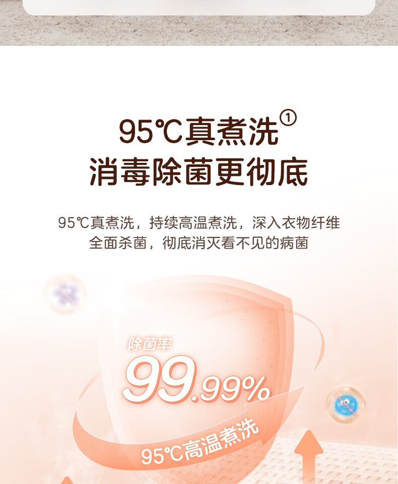 美的（Midea）婴儿洗衣机母婴 小型3公斤全自动波轮杀菌除螨高温煮洗宝宝专享 【迷你系列】MB30VH12E