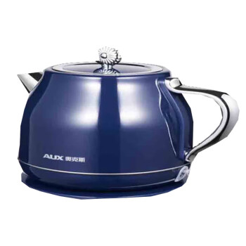 奥克斯（AUX）电水壶烧水壶304不锈钢电热水壶复古1.5L大容量HX-A1520 蓝色