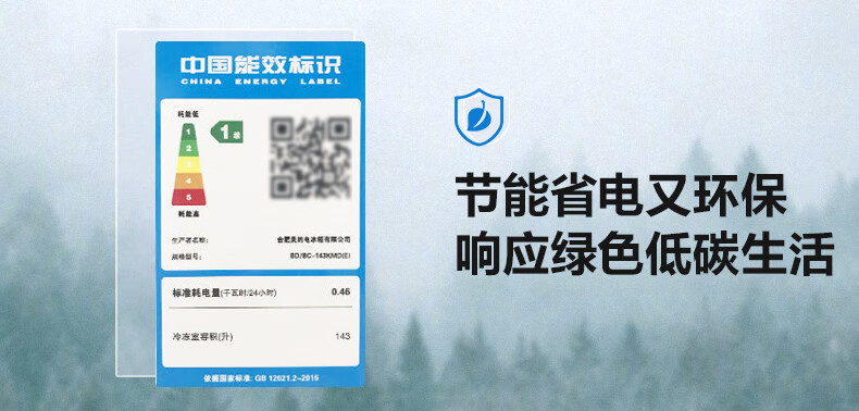 Midea143升 低霜家用囤货小冷柜 冷藏冷冻转换冰柜 一级能效母婴母乳小冰箱 BD/BC-143KMD(E)