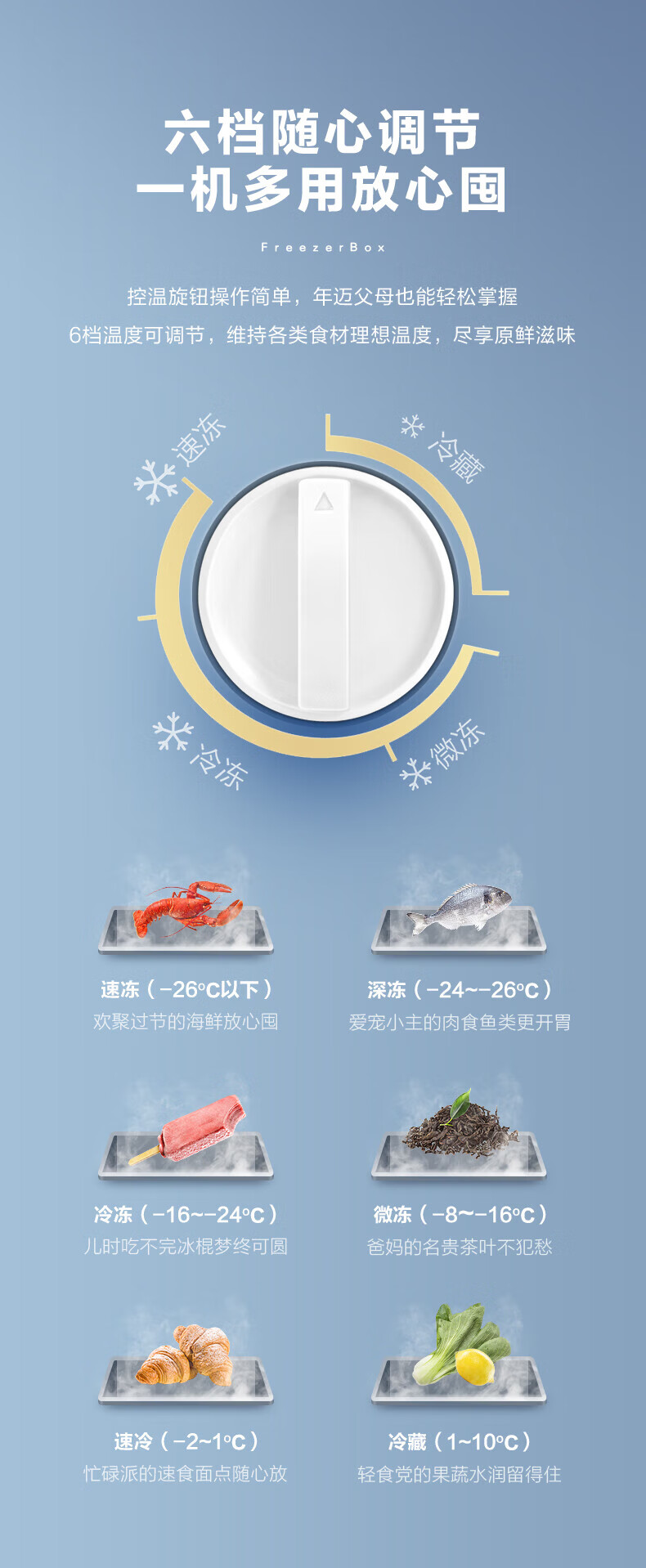 Midea100升 低霜家用囤货小 冷藏冷冻转换 一级能效小冰箱 BD/BC-100KMD(E)