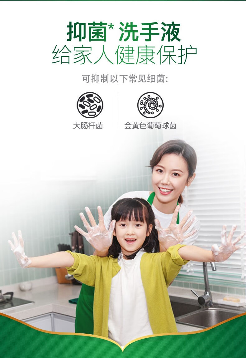 滴露（Dettol）健康抑菌洗手液 植物呵护500g*3