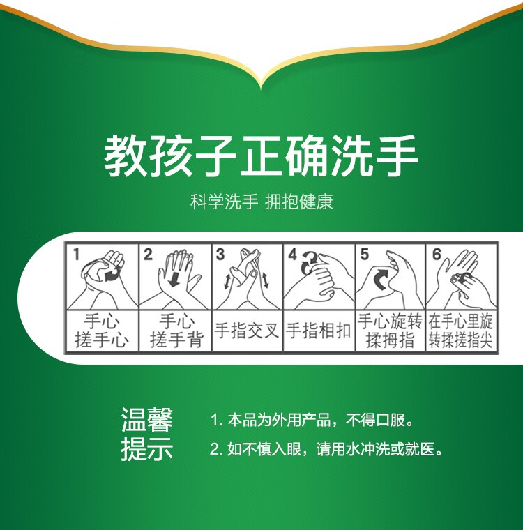 滴露（Dettol）健康抑菌洗手液 植物呵护500g*3