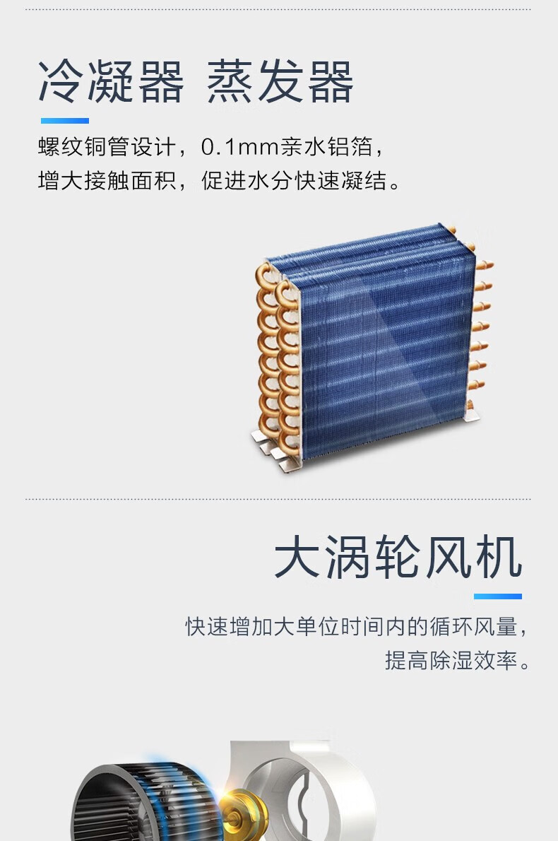 湿美电气（MSSHIMEI）除湿机适用:30~80㎡卧室大功率吸湿地下室除湿器抽湿机 1台 MS-950B