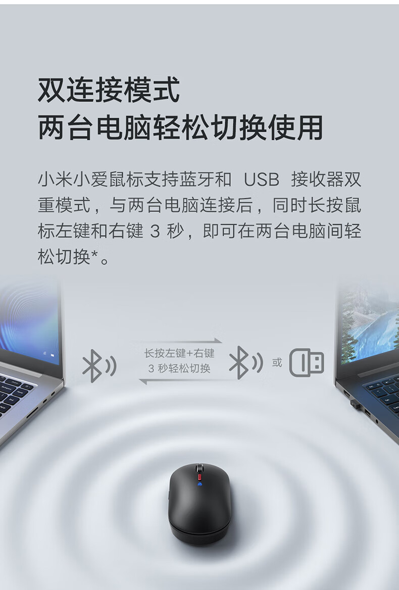 小米 小爱鼠标 无线鼠标 笔记本电脑办公鼠标 充电鼠标 小爱同学智能语音鼠标