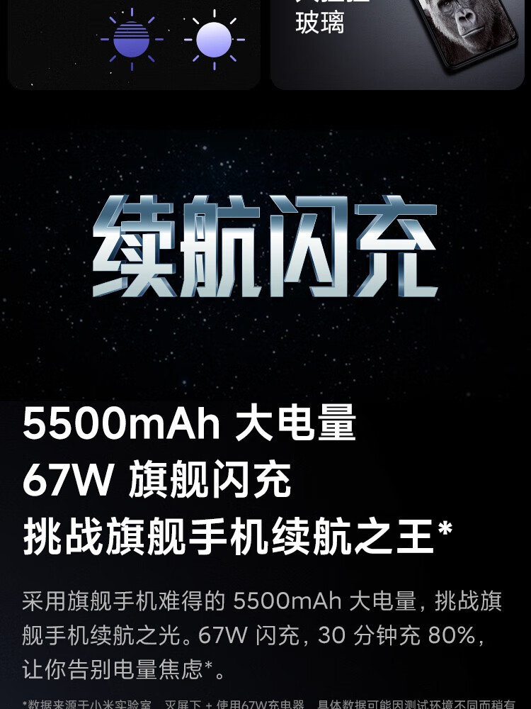 小米 红米Redmi K50 天玑8100 OIS光学防抖 5500mAh大电量 8GB+256GB 墨羽 5G智能手机
