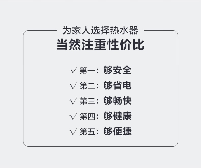 Midea美的电热水器 50升数显智能新省电数低耗保温 家用速热极地白 F50-22BA3(H)