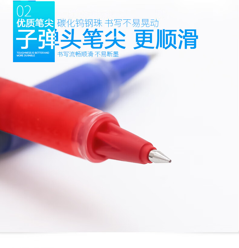 百乐（PILOT）中性笔芯按动水性笔替芯笔芯红0.5BLS-VBG5-R单盒装（12支）